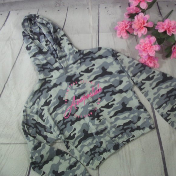 **2 For 20** Girls Aeropostale Kids Hoodie- Camo Size L 14-16 - Picture 2 of 3